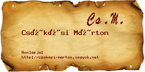 Csókási Márton névjegykártya